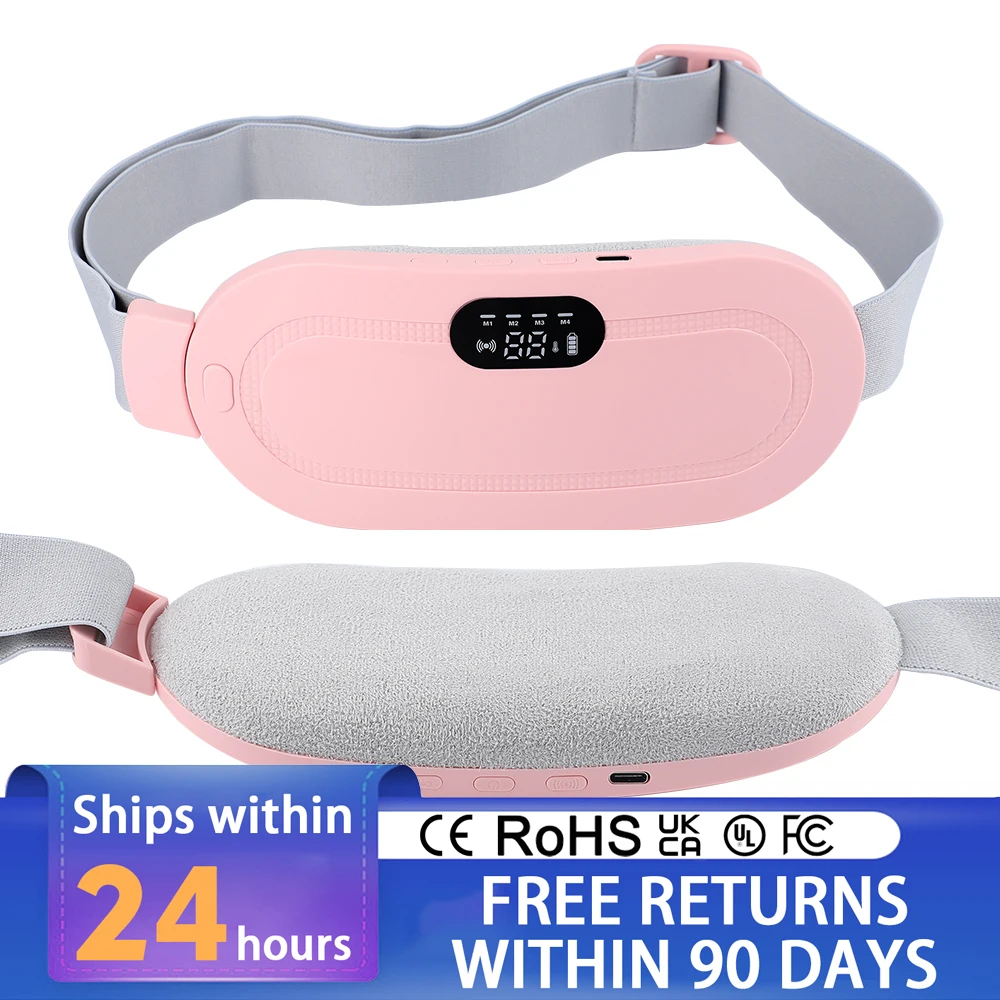 

Lady Menstrual Heating Pad Warm Belt Relieve Menstrual Pain Hot Compress Massager Uterus Cold Dysmenorrhea Massage Belt