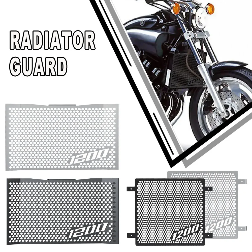 

Motorcycle VMAX 1200 Radiator Guard Grille Grill Cover FOR YAMAHA VMAX/V-MAX 1200 1985-2007 2006 2005 2004 2003 2002 2001 2000