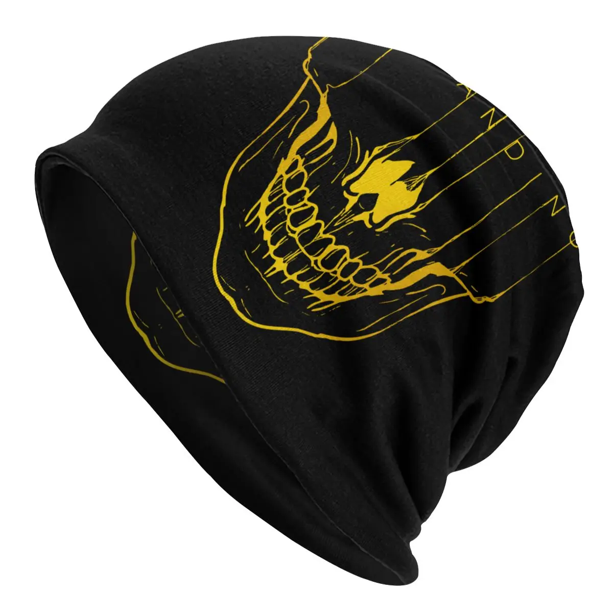 

Death Stranding Bonnet Hat Goth Street Skullies Beanies Hats for Men Women Knitted Hat Summer Warm Dual-use Unisex Caps