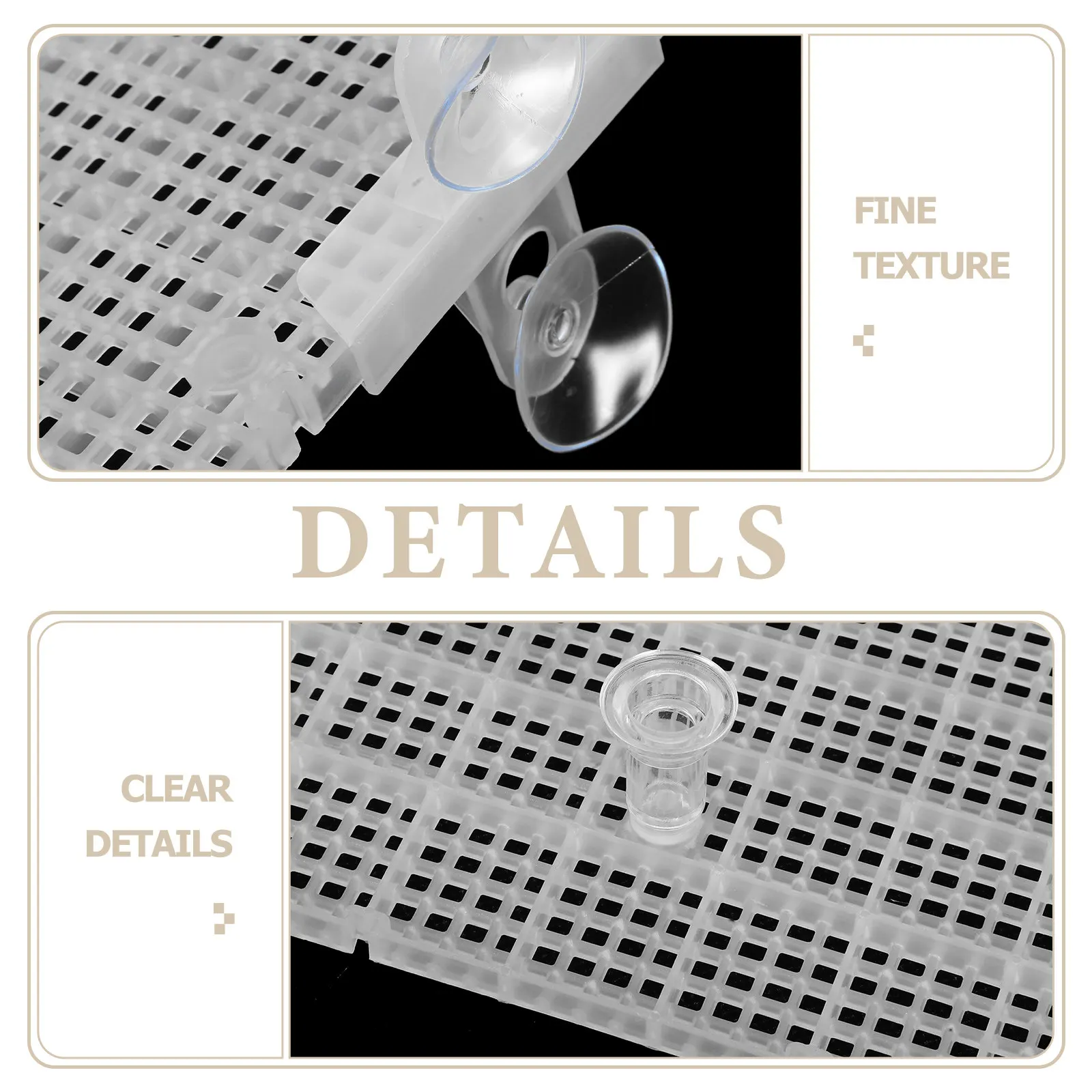 1Set Plant Pot Grid Divider Tray Transparent Plastic Planter Base Tray Balcony Gardening Healthy Growth Aeration Drainage