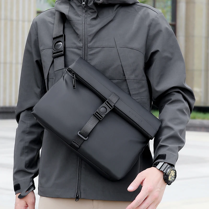Retro Business Crossbody Bag, Large Capacity, Men's Briefcase, Shoulder Bag, Travel Backpack