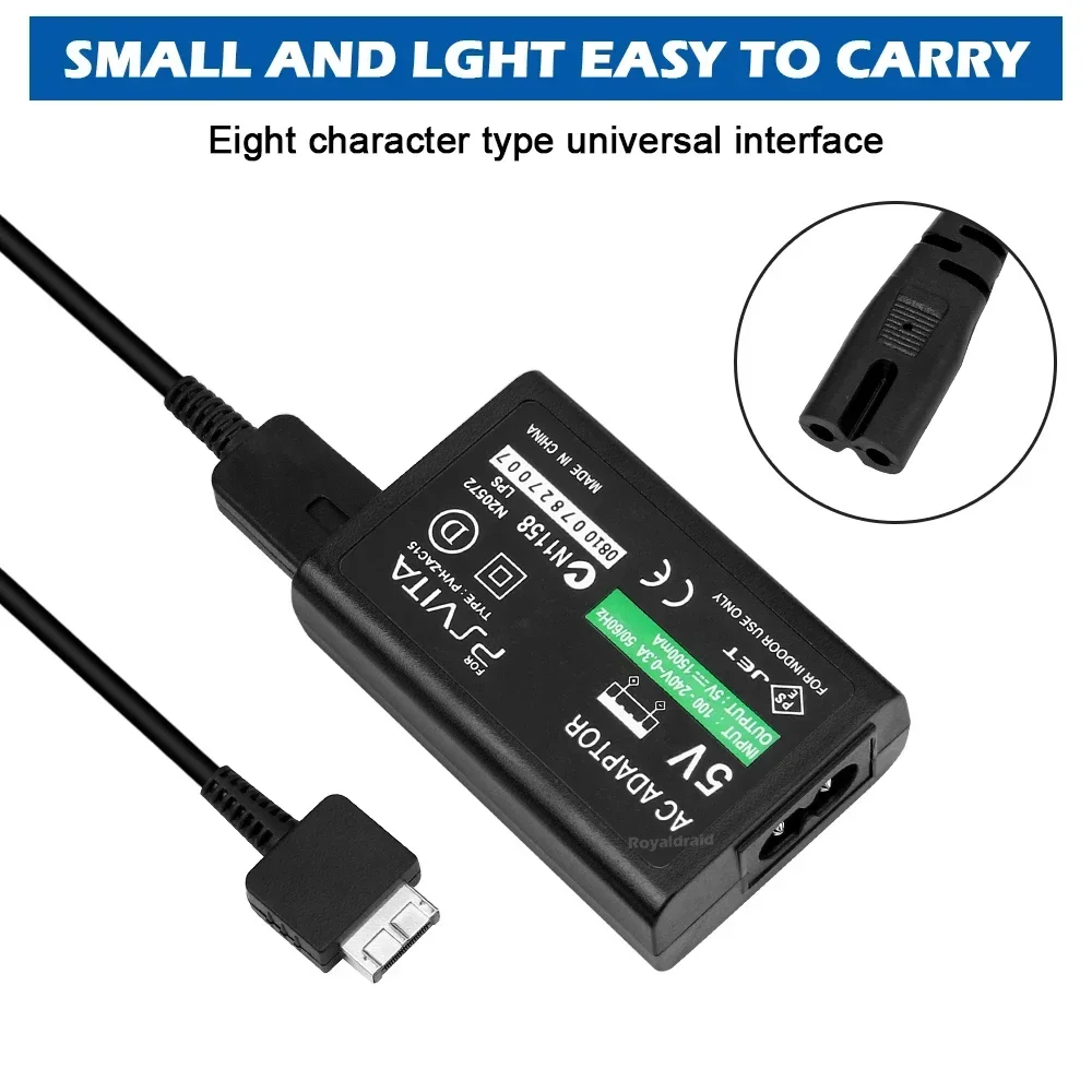 جديد الاتحاد الأوروبي/الولايات المتحدة التوصيل شاحن المنزل إمدادات الطاقة 5 فولت التيار المتناوب محول USB كابل شحن الحبل ل بلاي ستيشن Psvita سليم PS Vita 2000 PSV 2000