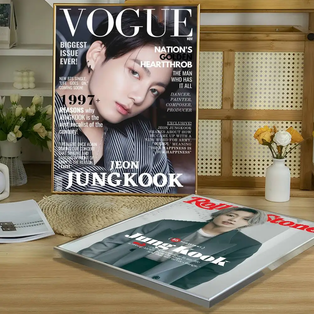 J-Jung K-Kook KPOP ملصق طباعة لغرفة النوم غرفة المعيشة ديكور المنزل اللوحة جدار الفن HD صورة جدارية