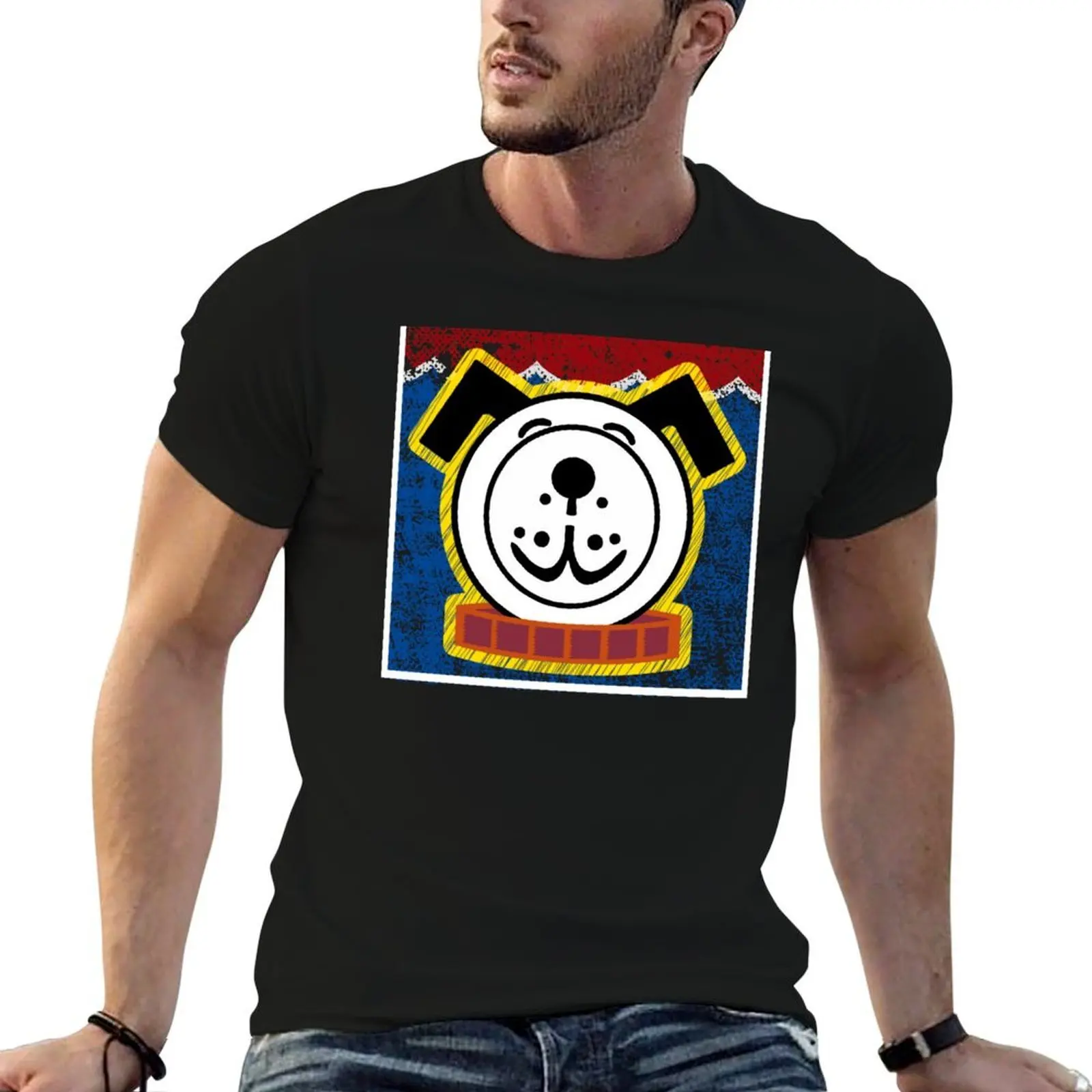 Camiseta Fisher Price Dog Pop Art, camisetas gráficas para hombre, camisetas divertidas para hombre, camisetas informales para hombre