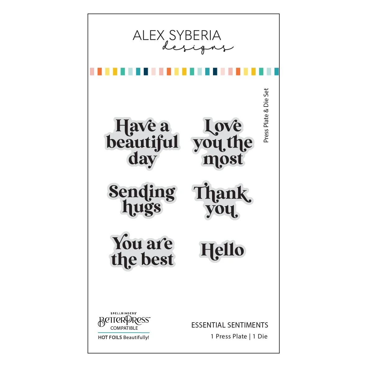 

Essential Sentiments Press Plate for DIY Scrapbook Embossed Handcraft Paper Gift Card Craft Template Supplies Decoration 2025