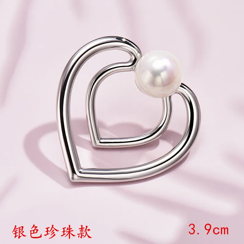 2024 New Simple Silk Scarf Buckle Practical Daily Anti-slip Mouth Fashion Decoration Wear Corner Buckle Multi-purpose