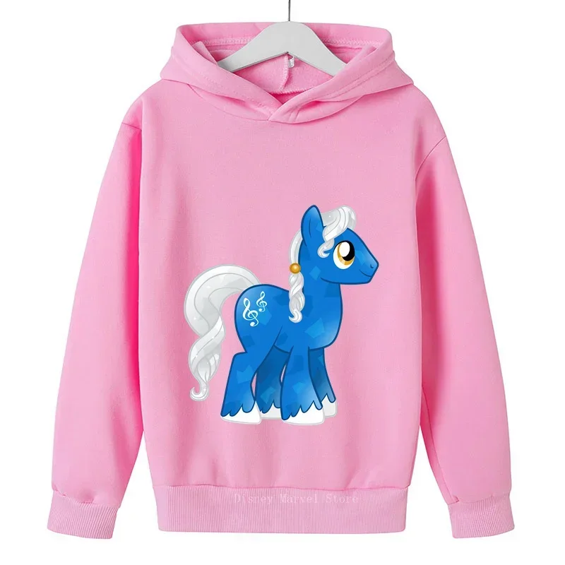 My Little Pony Cartoon Kawaii Kids Cute personality Boys Girls hoodie Sports casual outdoor popular hoodie