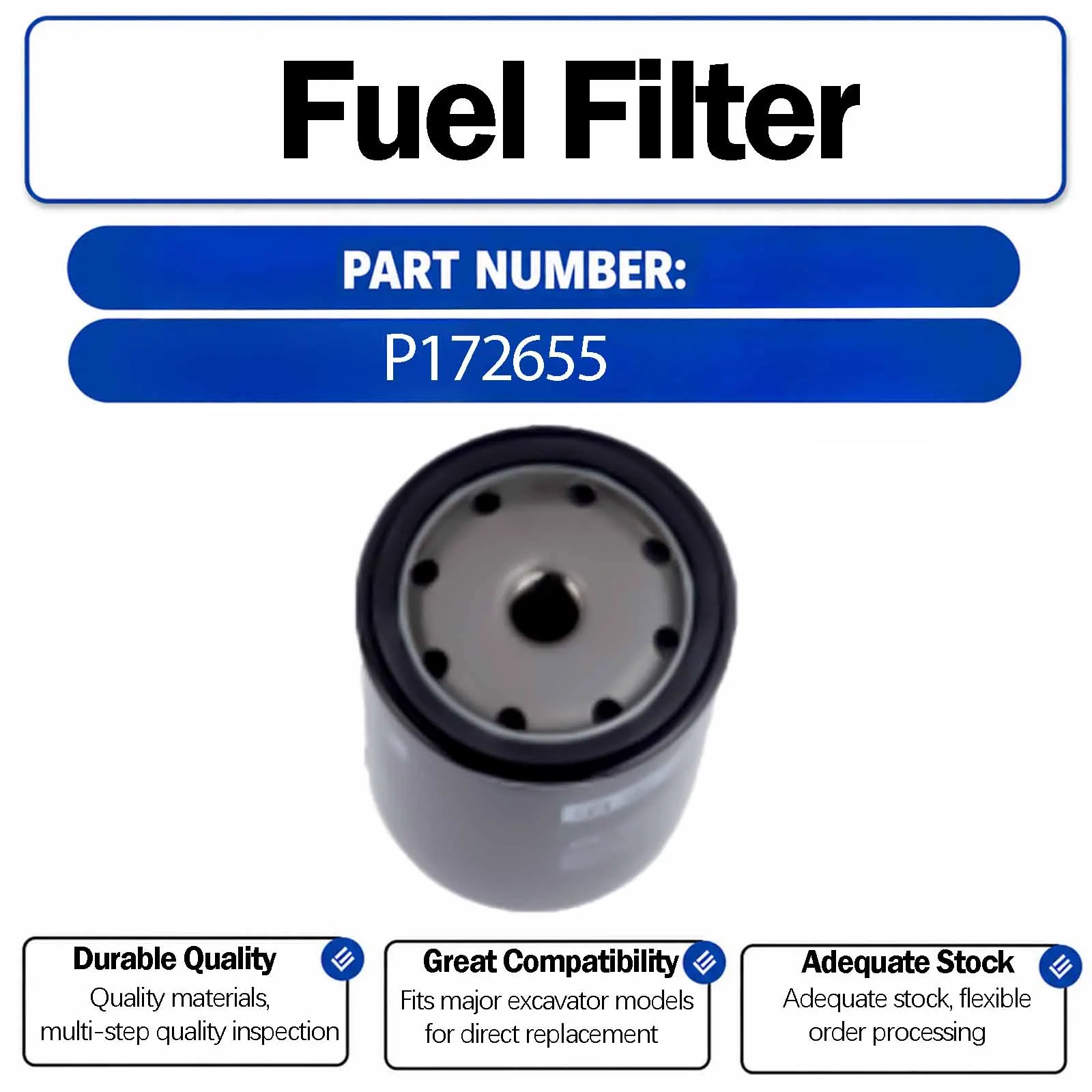 Fuel Filter 6732-71-6110 CX0706A For Hyundai R210LC-7 R215LC-7 R225-7 R215LC-7 R225LC-7 R215-7C R220-7 R225-7 R215LC-9V