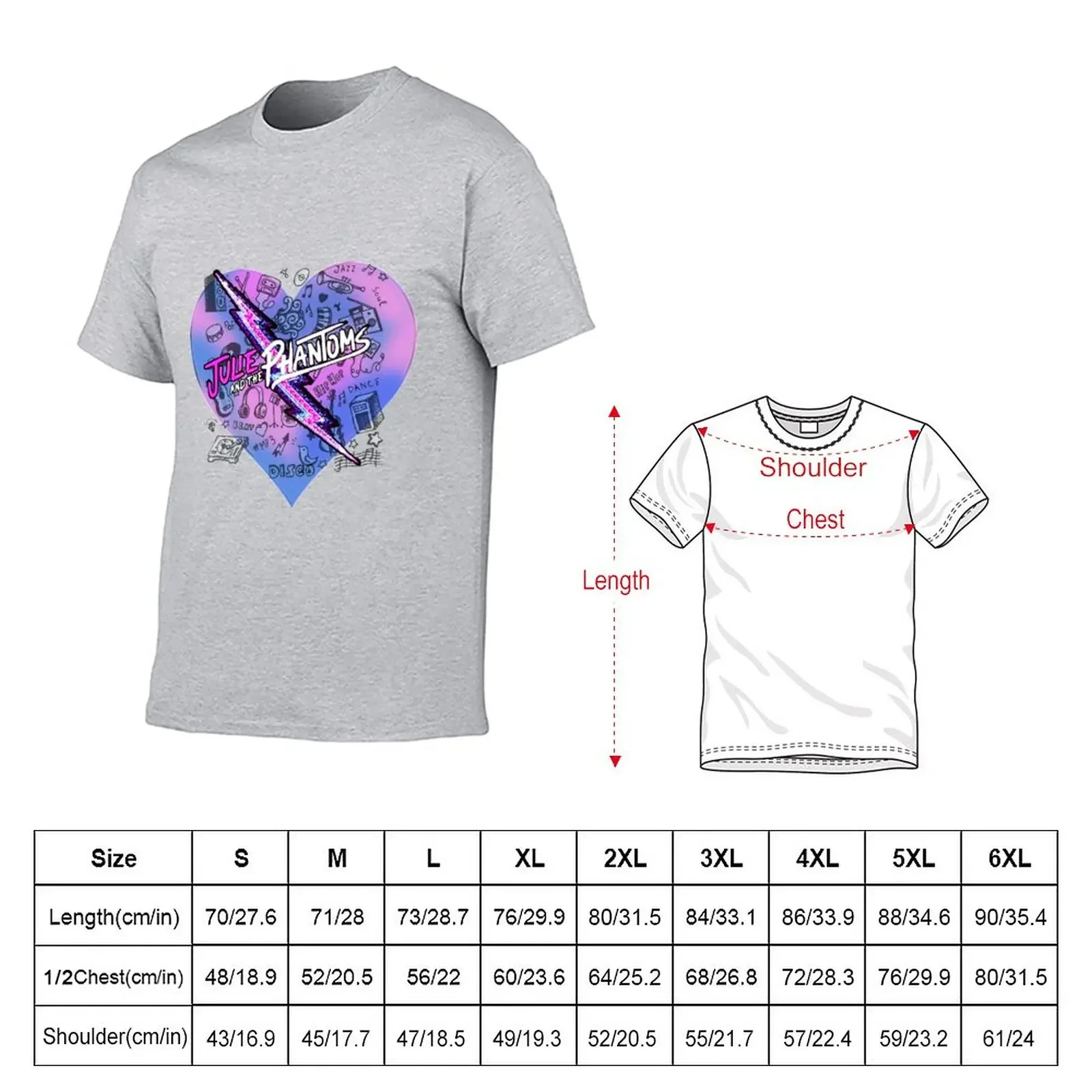 Julie And The Phantoms luke heart T-Shirt Aesthetic clothing sublime t shirt for men