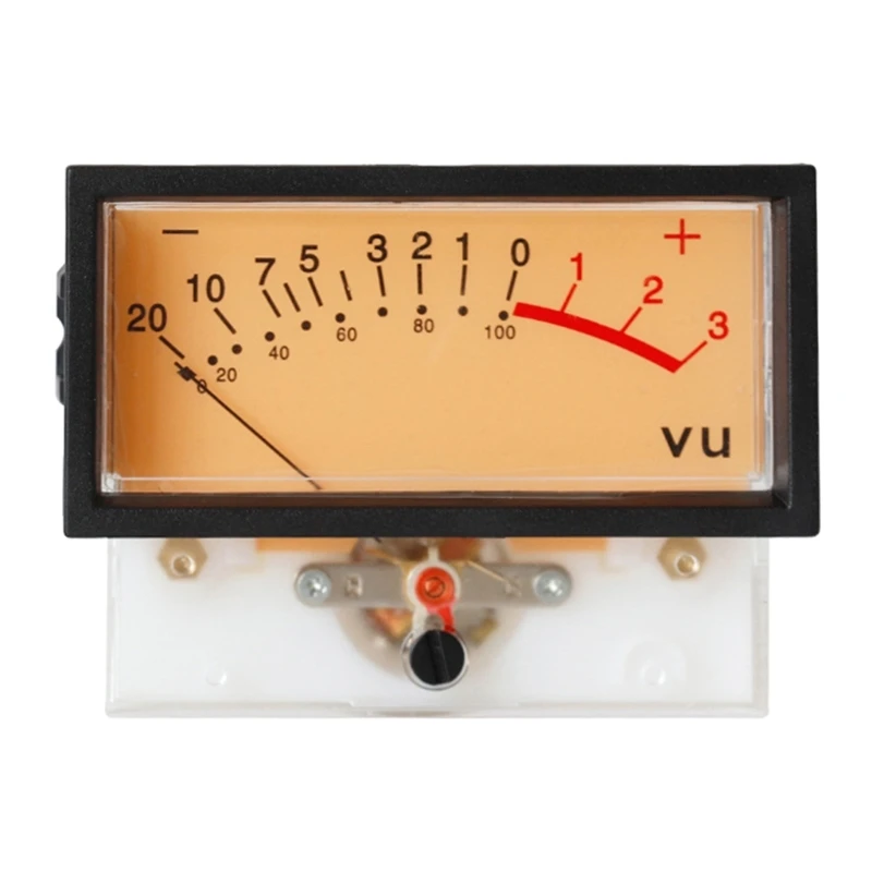 Audio-Device VU-Ammeter DB-Meter with Lamp Power Discharge Mechanical Flat Meter Dropship