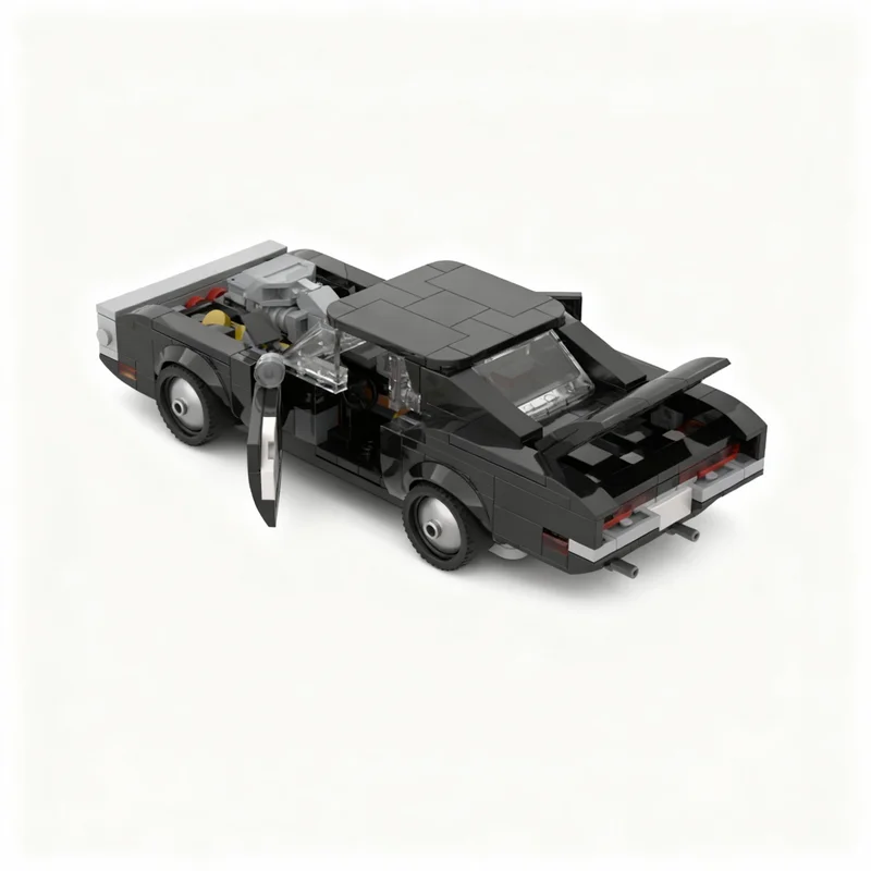 440pcs MOC ULTIMATE Fast Furious Dodge Charger RT City Champions Model Building Blocks DIY Creative Gift Display Decor Premium view 3