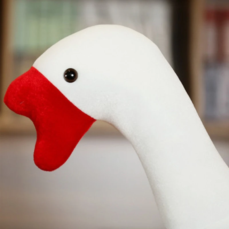 Grappige witte gans vorm pluche hoed nieuwigheid gevulde hoofddeksels cosplay oorklep