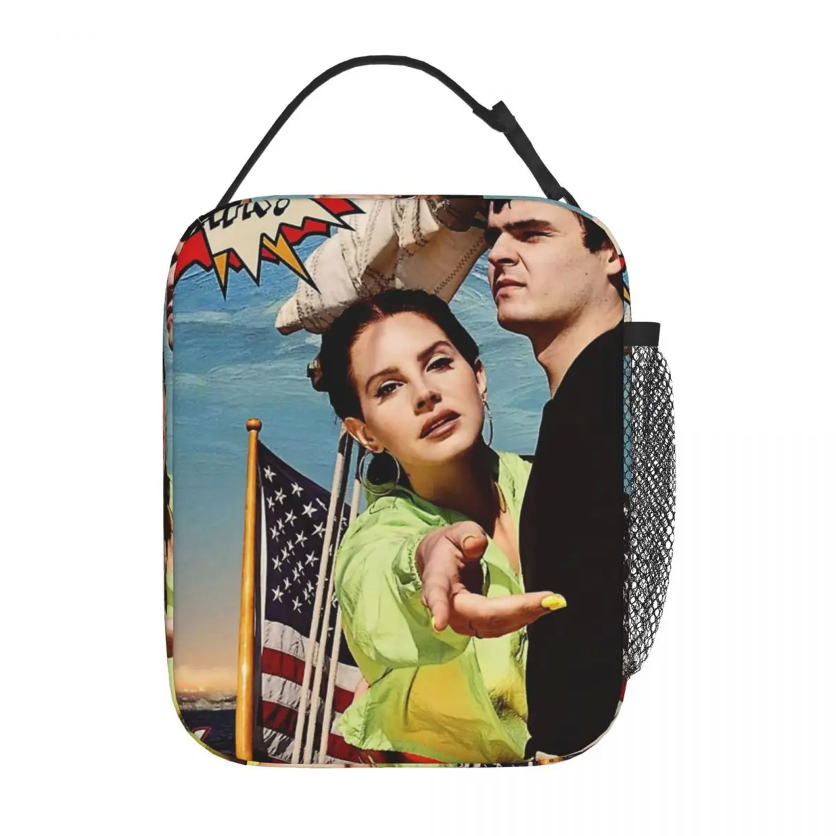 

Lana Del Rey Insulated Lunch Bag Portable Reusable Thermal Bag Tote Lunch Box Office Picnic Food Bag