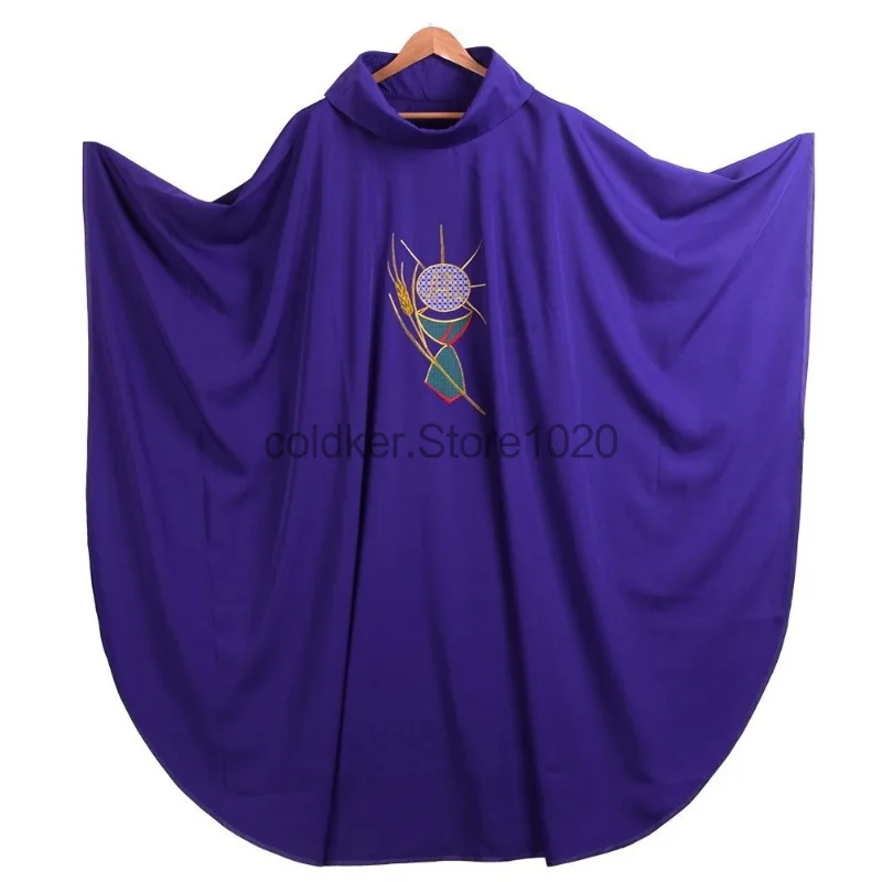 Túnica Religiosa Católica para Adultos, Traje Tradicional de Obispo, Sacerdote, Cosplay, Casulla, Capa, Disfraces para Halloween, Carnaval y Fiestas
