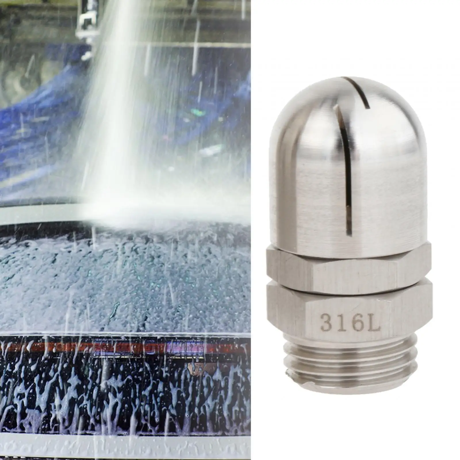 

Tank Cleaning Balls 360 Degree Rotary Cleaning Nozzle Stainless Steel 1/4"