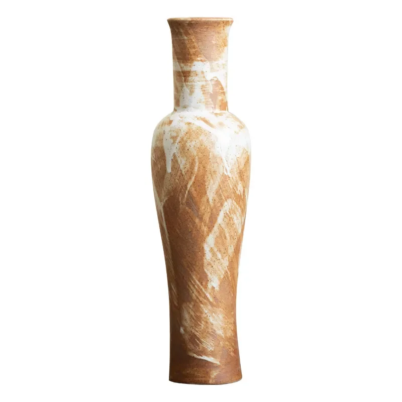 Handmade Jingdezhen Ceramic Vase Red White Porcelain Small Flower Arrangement Home Living Room Tea Table Decor Ornament