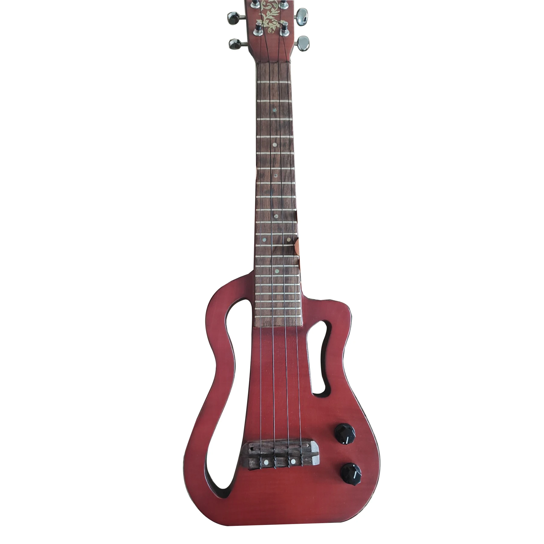 

Stock Defect Electric Ukulele Portable Travel Concert 23 Inch Solid Mahogany Wood Ukulele Can Play Silent Practice Without Noise