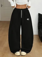 2026 Minimalist Star Logo Pants for Women Quick Dry Breathable Trousers Kids Streetwear Casual Pants for Daily & Street Style