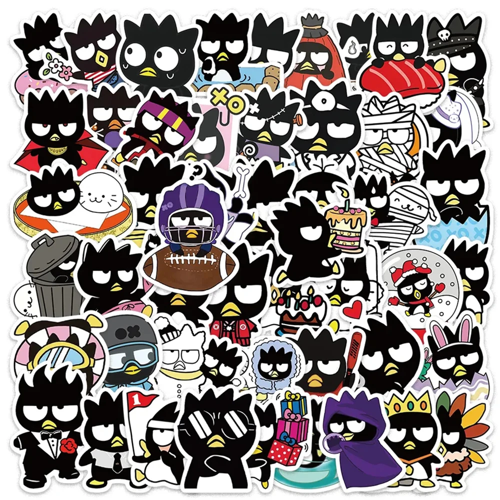 

10/30/50/100pcs Sanrio Bad Badtz Maru Anime Stickers Cute Cartoon Decals Phone Laptop Fridge Notebook Funny Kid Sticker Toy Gift