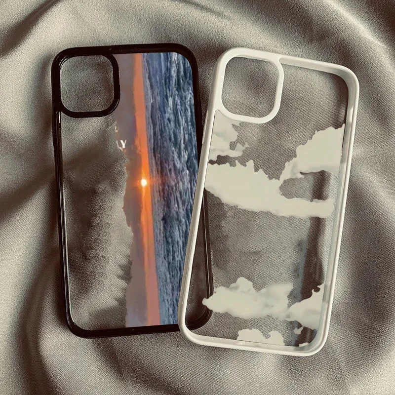 

Sunrise Scenery Cloud Moon Phone Case For iPhone 11 12 13 14 15 16 Pro Max 7 8 Plus XR X XS Max SE2 Shockproof Clear Cover