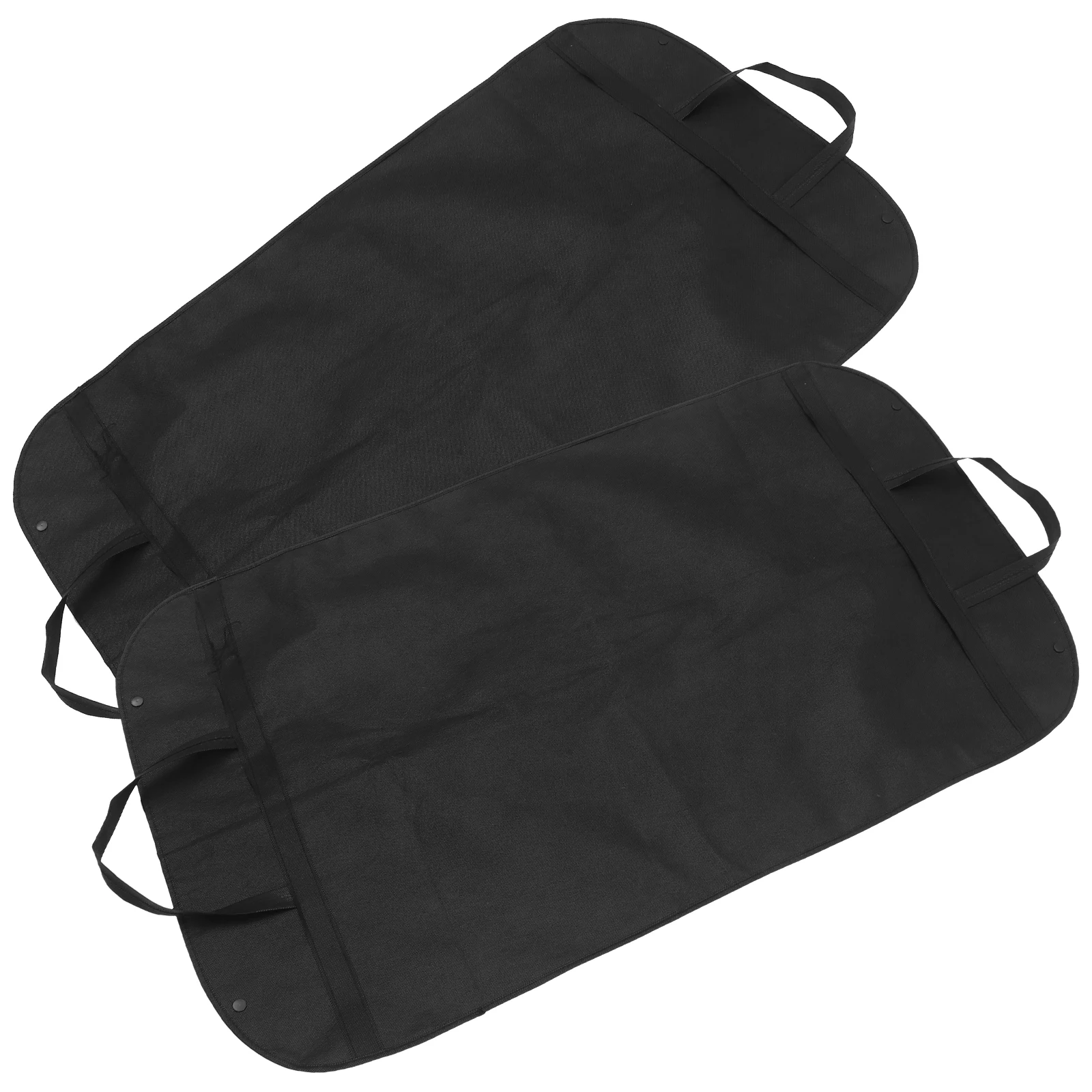 

2pcs Premium Suit Storage Bag Zipper Closure Lightweight Foldable Clothing Cover For Travel Dust Proof Winter Clothes Organizer