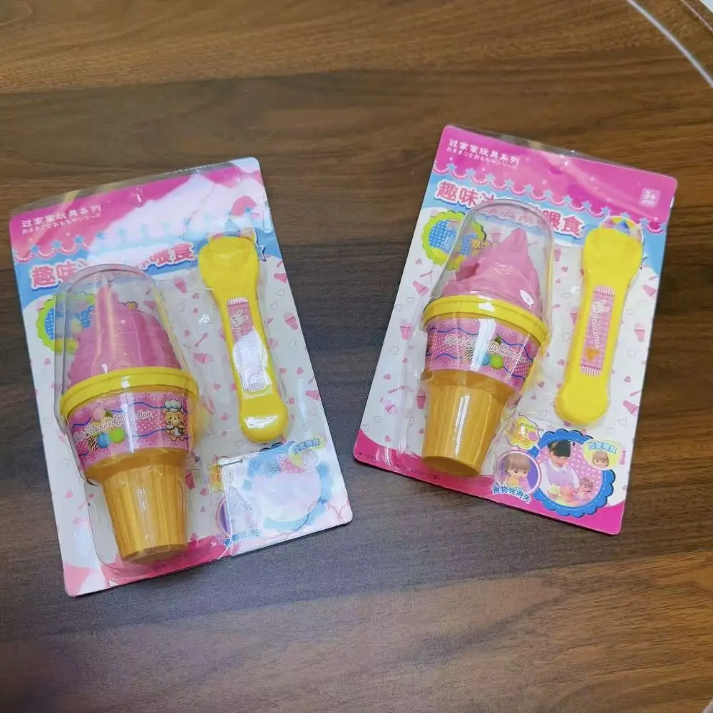 Popsicles conjunto de alimentação de sorvete simulação role play alimentação de alimentos educação precoce fingir jogar casa brinquedos ferramenta de aprendizagem