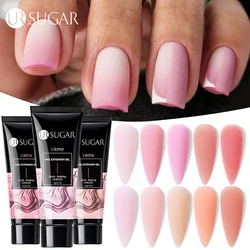UR SUGAR 15ml Quick Nail Extension Gel Nude Pink Milky White Color Gel Nail Polish Semi Permanent Varnish UV LED Gel Soak Off