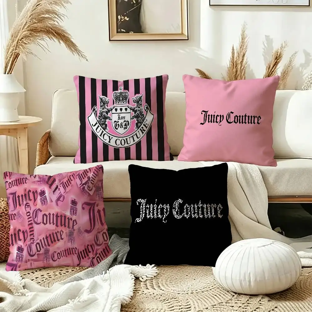 J-Juicy logo C-CoutureS-S Personalized Pillow Dust Cover Bedroom Kids Party Decoration Pillowcase Birthday Children Gift