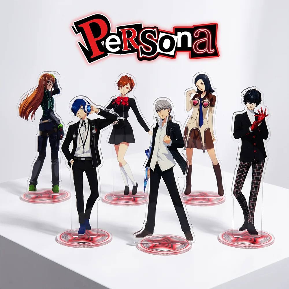 Anime Persona 5 Ryuji Sakamoto Yusuke Kitagawa Joker15CM Acrylic Stand Keychain Cosplay Character Model Desk Decor Collect Gifts