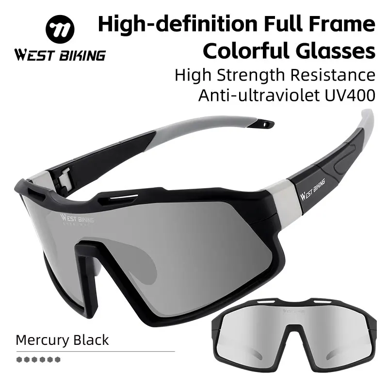 

WEST BIKING велосипедные очки высокой четкости красочные поляризационные очки UV400 широкоугольные легкие солнцезащитные очки велосипедные очки