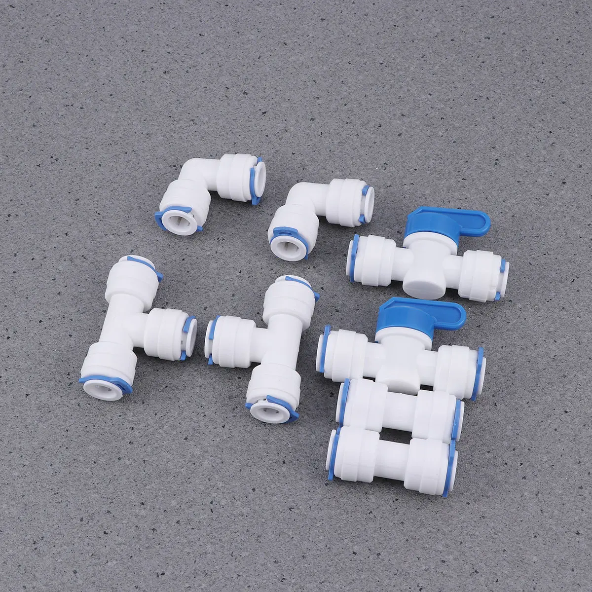 8 Pcs Water Pipe Connector Set Durable Material Easy Install Heavy Duty Practical Design Elbow Quick Connect Fits Reverse