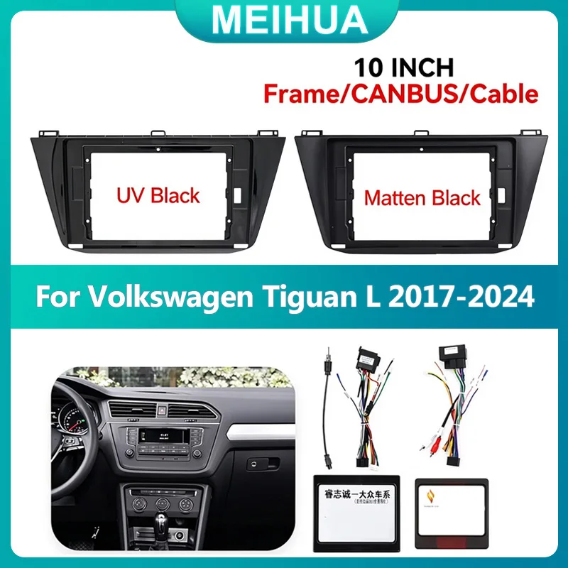 9 Inch Car Radio Frame Fascia For VW Santana SKODA Rapid Spaceback 2013-2020 Bezel Panel Frame Dashboard Mount Kit