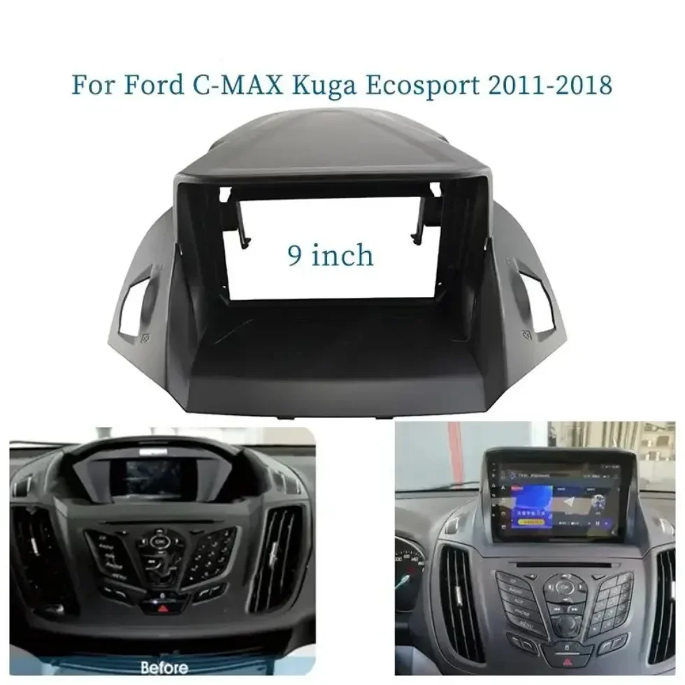 

Для Ford Kuga 2 Escape 3 2011-2018 9-дюймовая Автомобильная рамка, адаптер для Android, аксессуары для панели