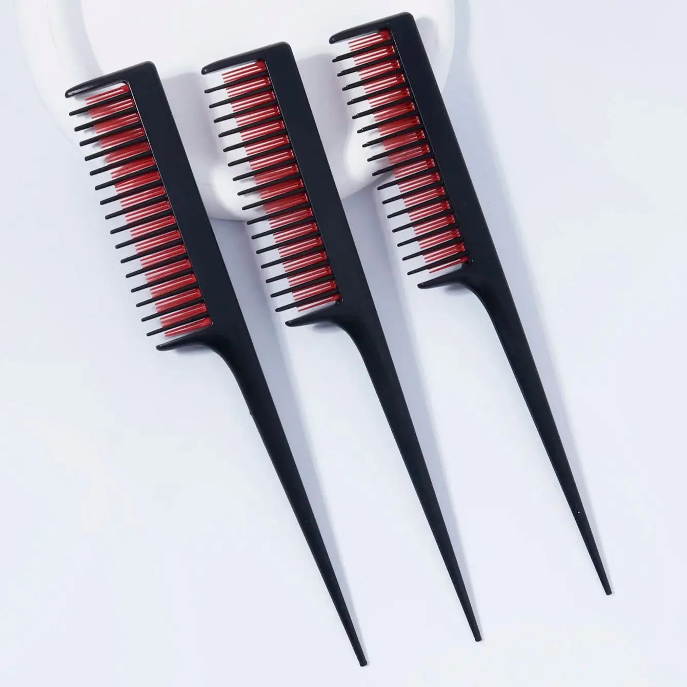 3-piece hair comb set, anti-static portable comb, suitable for hair salons and all hair types,special for real hair wigs