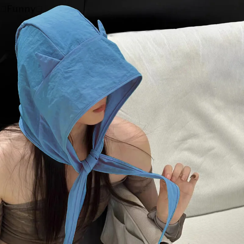 

〔Funny〕 Fashionable Cute Cat Ear Strap Sun Protection Quick-Drying Sun Hat For Women