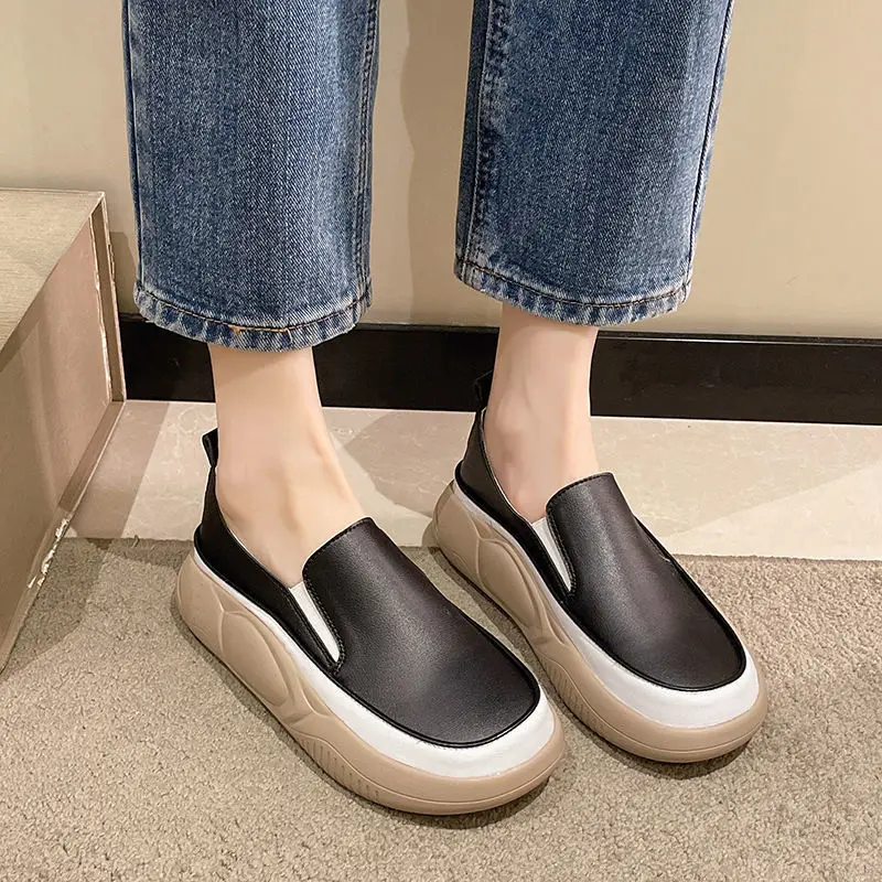 Platform Shoes for Women\'s Casual Shoes Moccasins Female Footwear Moccasins Sneaker Platform Loafers Women Shoes Tênis