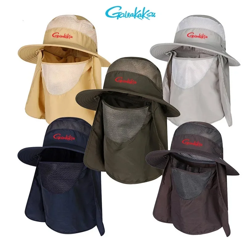 Spring Summer Unisex Outdoor Sports Breathable Sunscreen Fisherman Ultraviolet-proof Hat Men and Women Fishing Hiking Sun Hats