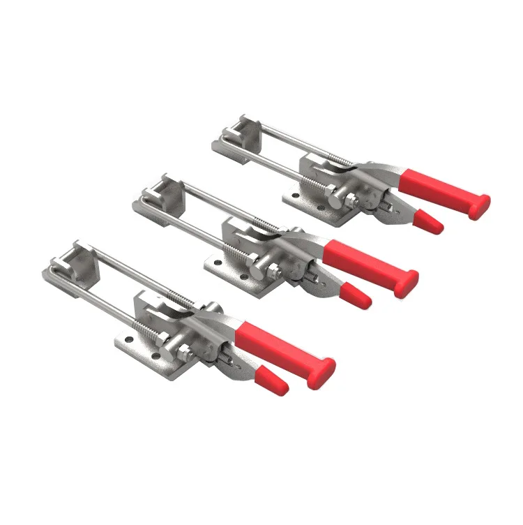 

Stainless Steel Box Buckle Toggle Latch Adjustable Handle Lock For Trunk Chest Case Cabinet Door Hardware Fastener Fixing Tool