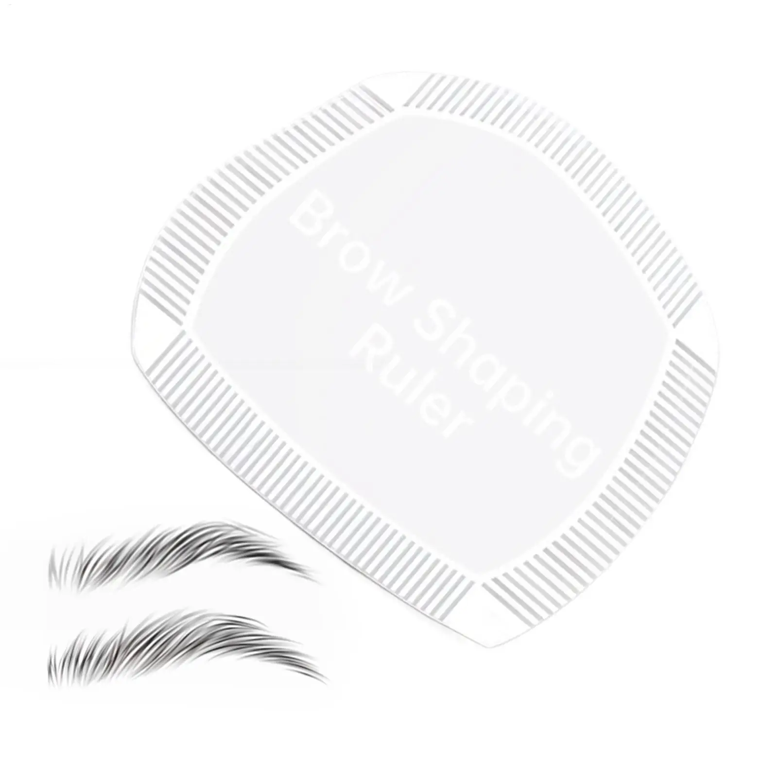 حاكم الحاجب قابل لإعادة الاستخدام قياس الاستنسل الحاجب تشكيل حاكم للمبتدئين صالون اليومية الروتينية المنزل ماكياج المهنية #3