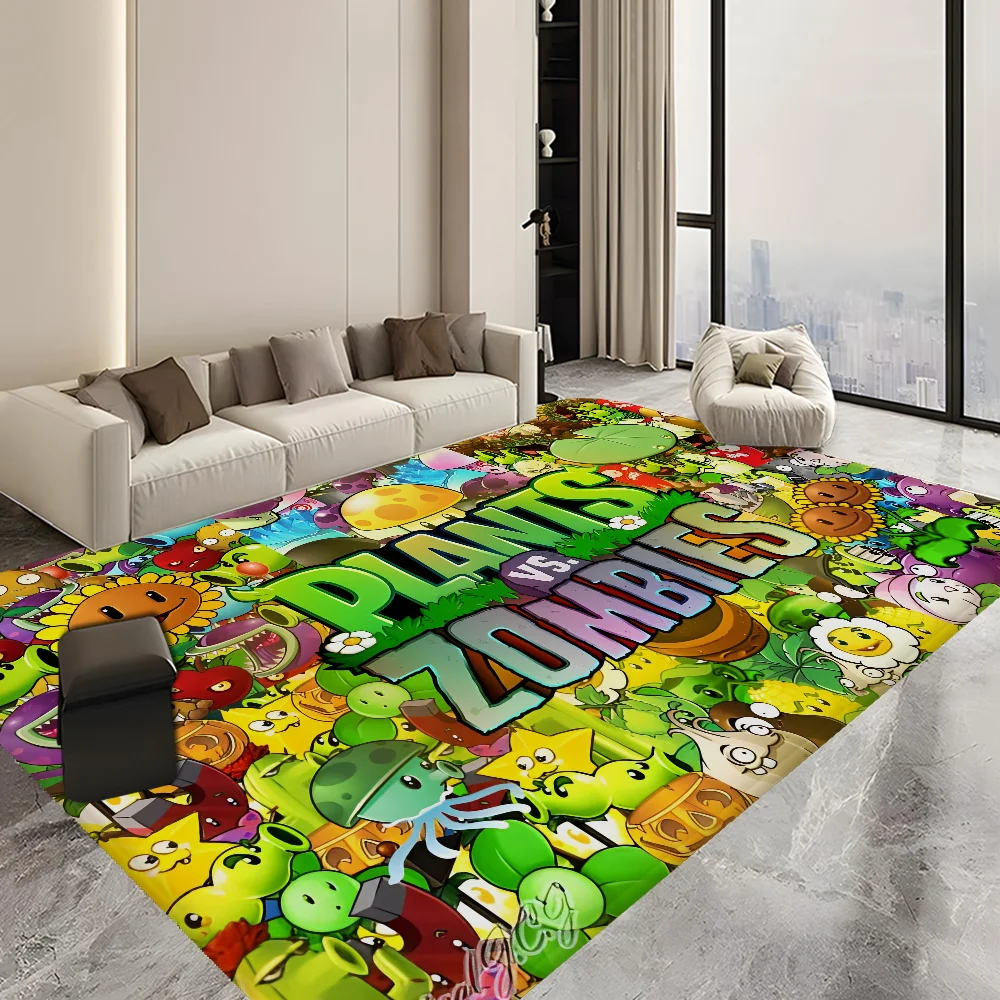 ممسحة منزل على الطراز الاسكندنافي ، حصيرة حمام Zombie vs P Plants vs Cartoon Z ، حصائر مرحاض الحمام ، ممسحة غرفة النوم الترحيبية #5