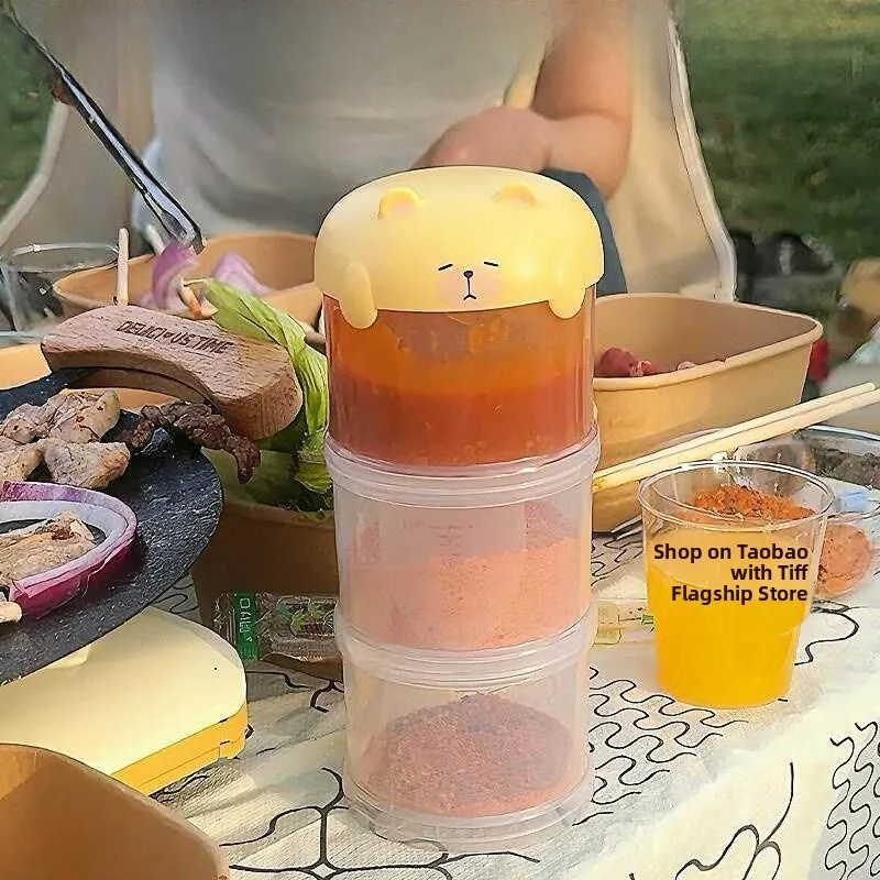 

Портативная бутылка для приправ для кемпинга и пикника, герметичный контейнер для барбекю, пищевой дорожный контейнер для хранения, банка для специй