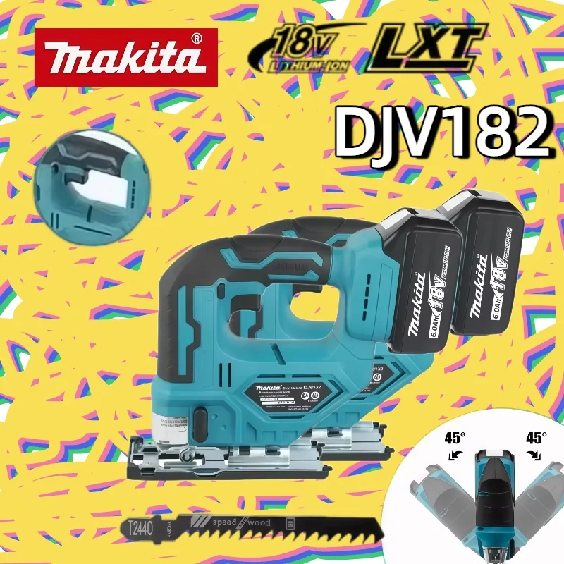 sega-circolare-elettrica-ricaricabile-multifunzione-makita-djv182-senza-spazzole-per-taglio-a-sciabola-utensile-per-lavorazione-del-legno