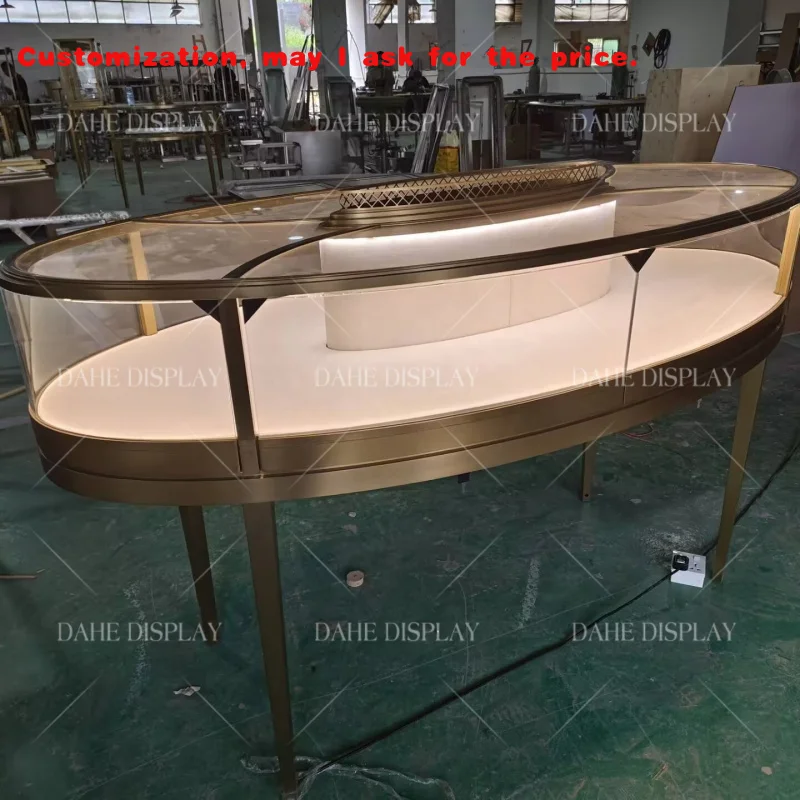 

custom.Classic Jewellery Store Standing Display Cases Luxury Furniture Watch Jewelry Display Design