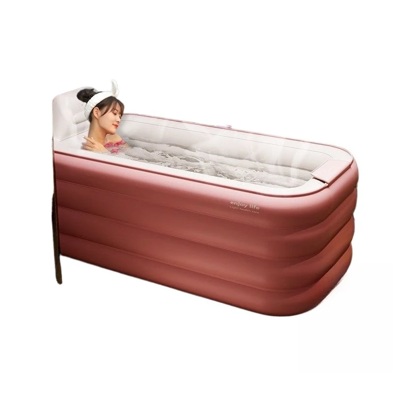 

Automatic inflatable bathtub, household bath bucket, adult folding thickened bath tub