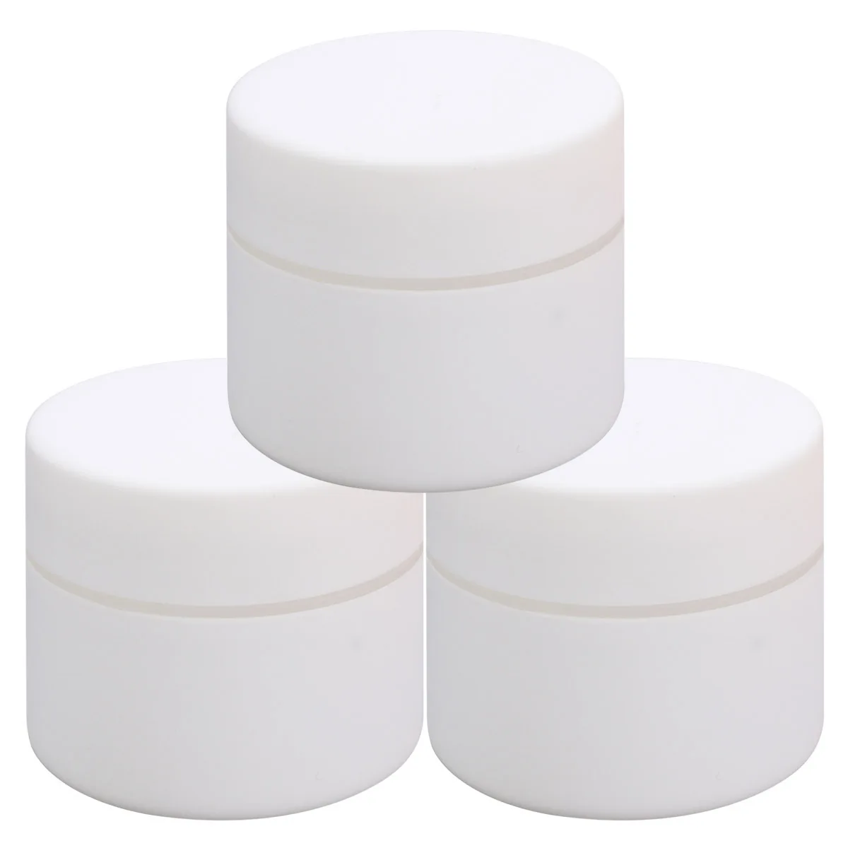 

3pcs 50G Empty Cream Jar Portable Travel Container Leakproof Seamless Lid For Creams Lotions Lip Balm Acrylic Powder