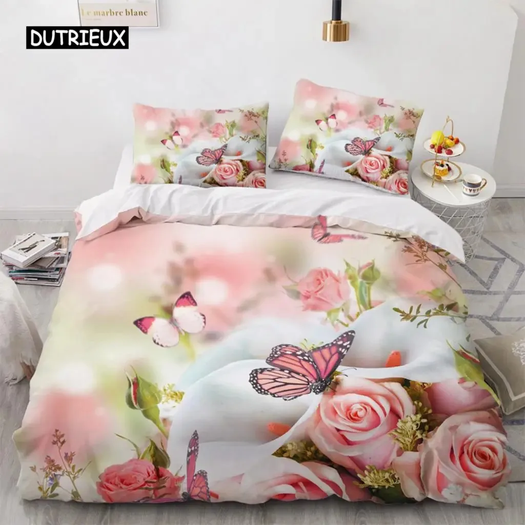 Luxury 3D Bedding set Europe Double Duvet cover set Bed linen Comfortable BlanketQuilt cover Bed Set Nordic colour