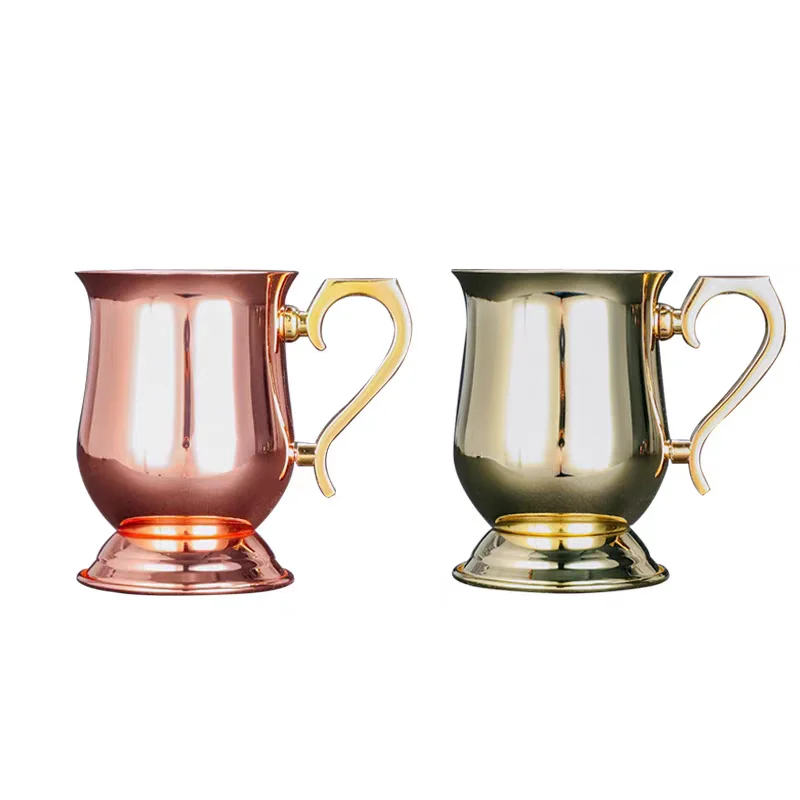 350 مللي موسكو البغل أكواب نحاسية كوب معدني كوب من الفولاذ المقاوم للصدأ كوب قهوة النبيذ #5