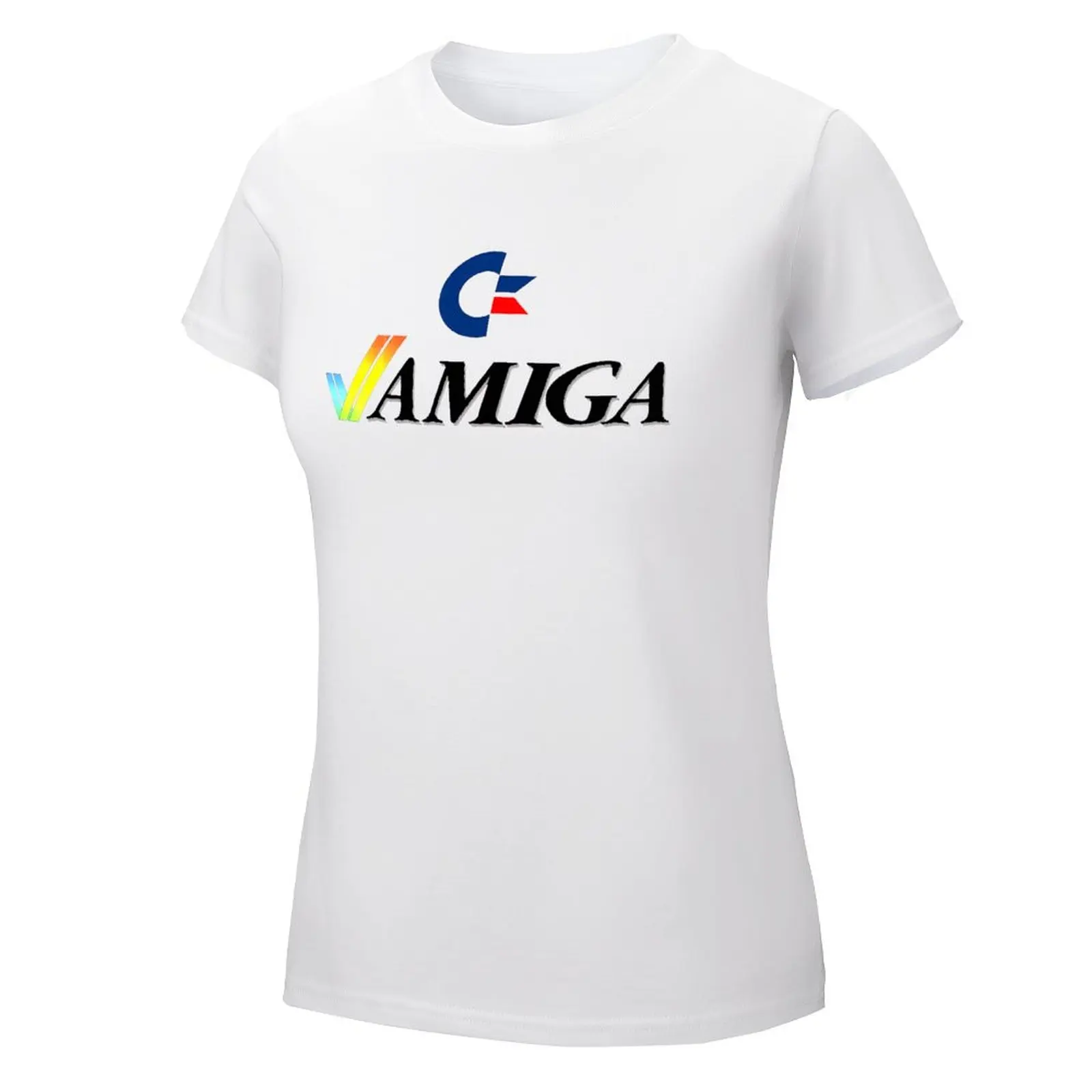 Harajuku Commodore Amiga 500 5 T-Shirt Kampagne T-Shirt lässig Grafik Humor Grafik Aactivity Wettbewerb