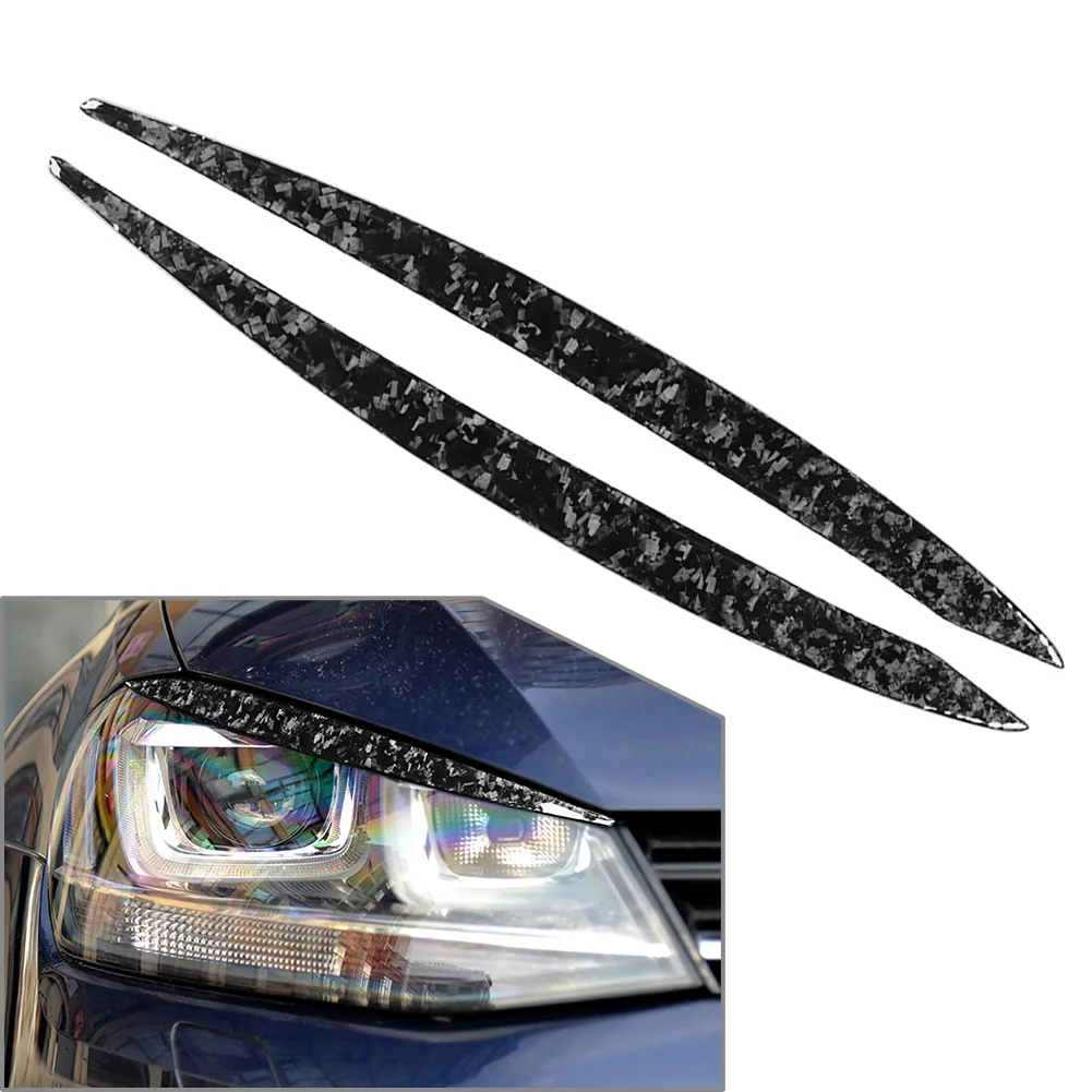 

Car Headlight Headlamp Eyebrow Eyelid Cover Decoration Trims For Volkswagen Golf MK7 MK7.5 GTI 2014-2019 Exterior Accessories