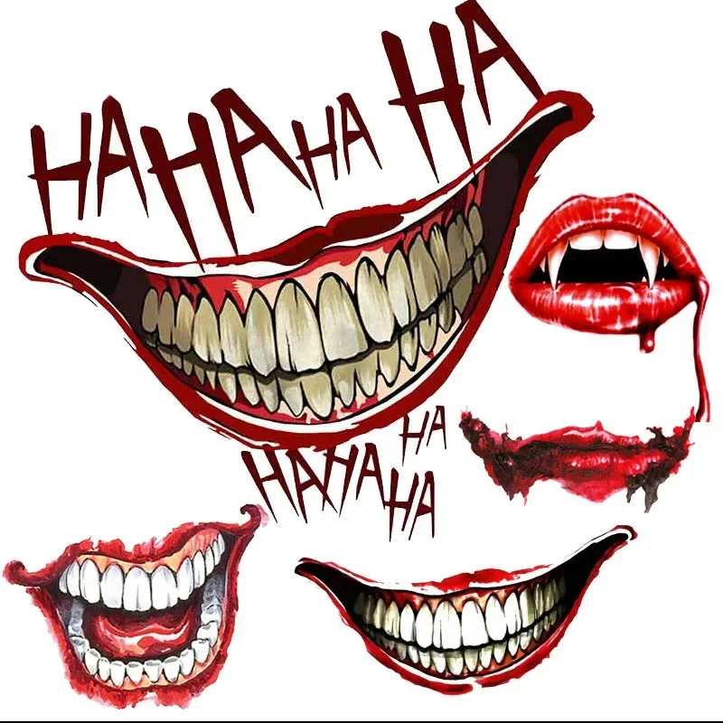 

Horrible Joker Devil Laugh Car Sticker for Bicycle Motorcycle Laptop Helmet Trunk Wall Vinyl Decals Decoration Accessories